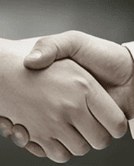 Handshake agreement symbolizing partnership